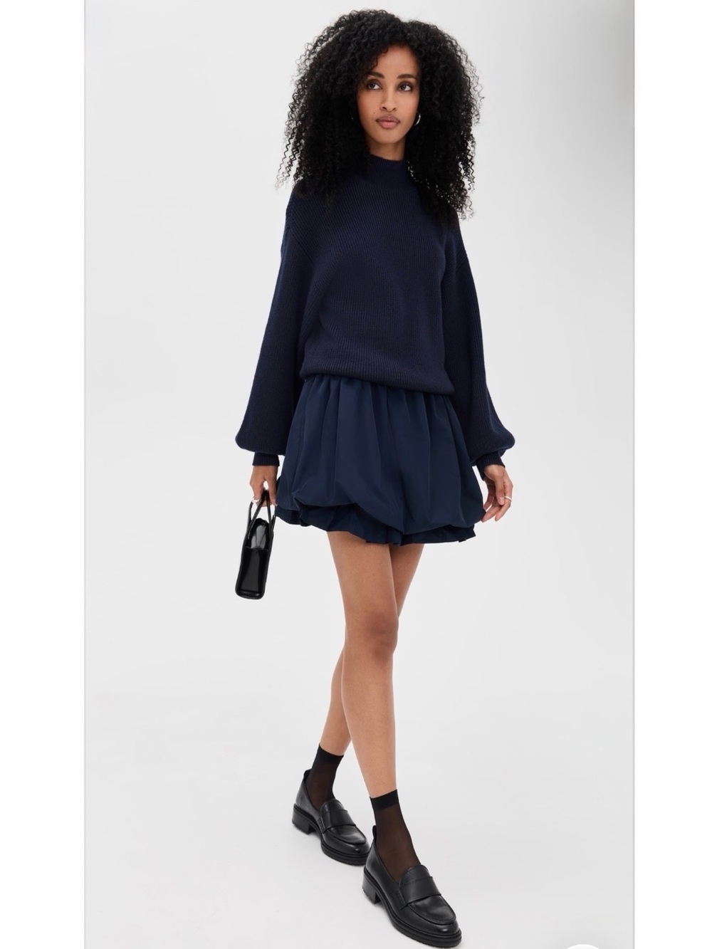 En Saison Florentina Mini Dress Navy Bubble
